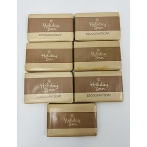 Vintage Lot of 7 Holiday Inn Bar Soap Unopened Hotel Motel Collectible Prop